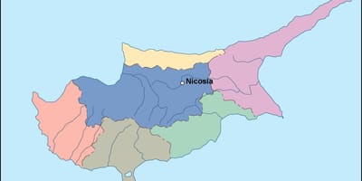 地图塞浦路斯矢量