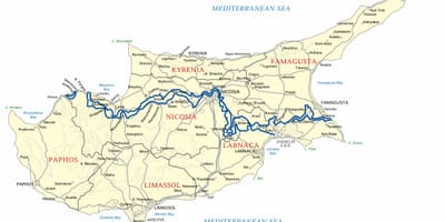 地图尼西塞浦路斯海滩