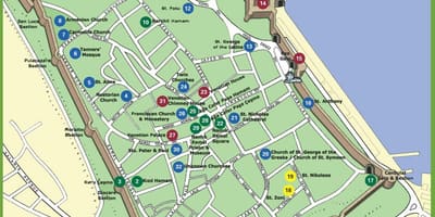 地图的法马古斯塔北塞浦路斯