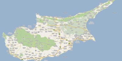 街道地图派亚的塞浦路斯